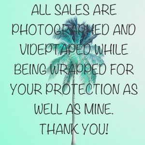 ALL SALES VIDEOTAPED AND PHOTOGRAPHED!